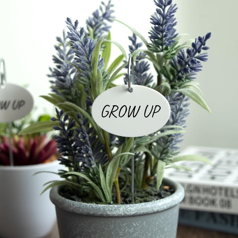 Temlum Plant Labels with Marker Pen, 25 Pcs Plant Garden Markers Garden Label Stakes Plant Sign Tags for Outdoor Plants, Flowers, Herbs, Seed (White) - Image 4